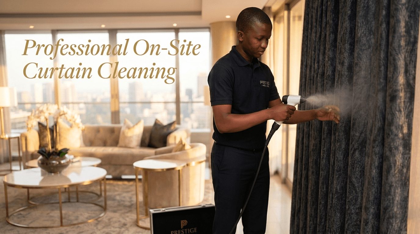 Professional on-site commercial textile care in Johannesburg