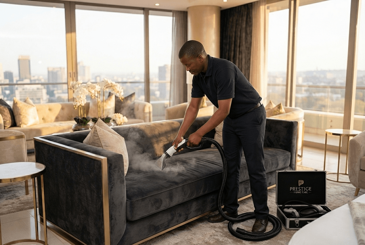 Upholstery Cleaning specialist on-site care in Johannesburg